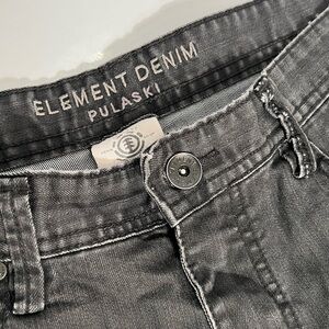 Vintage Element Denim Pulaski Stone Washed Jeans Black Size 36